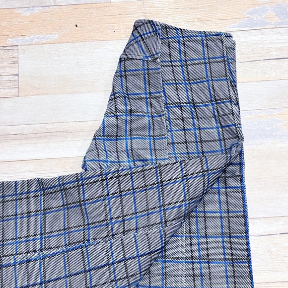 BODYBAG BY JUDE Wide blue and grey capri pants - Picture 2 of 8